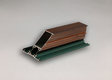 6063 6061 T4 T5 T6 Thermal Break Aluminium Profiles Wood Color Surface