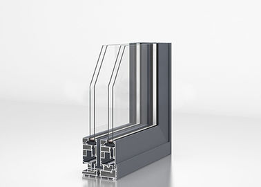 Powder Coating Aluminium Sliding Door Extrusions With ROHS / SGS Approval