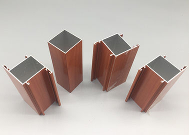 6063 T4 Senegal Wood Finish Aluminium Profiles , Anodized Aluminum Extrusions