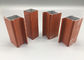 6063 T4 Senegal Wood Finish Aluminium Profiles , Anodized Aluminum Extrusions
