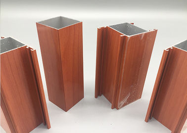 6063 T4 Senegal Wood Finish Aluminium Profiles , Anodized Aluminum Extrusions