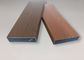 High Precision Seamless Aluminium Tube Profiles Wood Color Surface Decoration